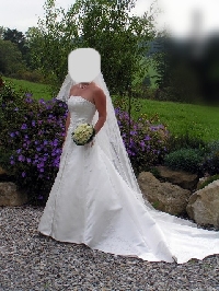 # 2608 - Märchenhaftes Brautkleid der Marke Sposa Toscana Gr. 38 S/M